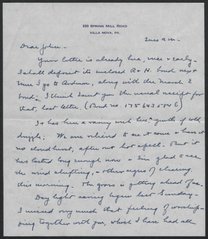 Letter from Phoebe Waterman Haas to John C. Haas, April 29, 1952