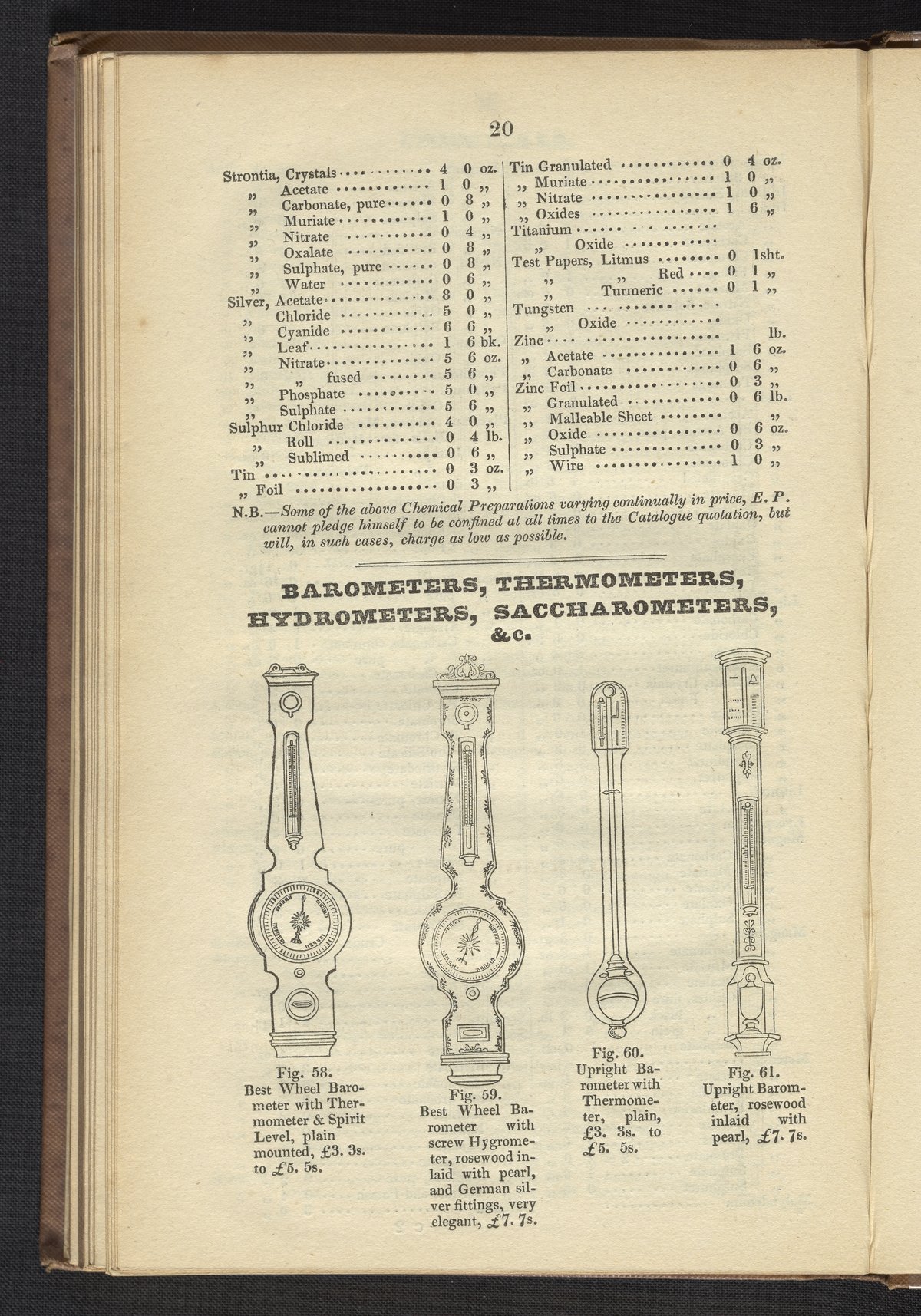 First Bathometer Figures 58-61. Barometers - Science History Institute Digital Collections