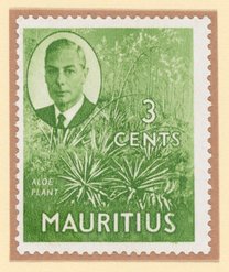Aloe postage stamp, Mauritius