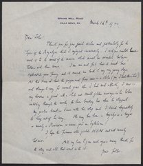 Letter from Otto Haas to John C. Haas, March 16, 1942