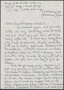 Letter to Phoebe Waterman Haas and Otto Haas, February 26, 1951