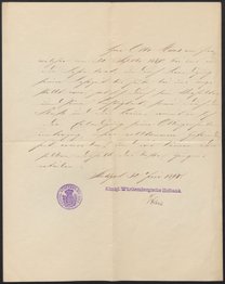Certificate of character and employment (Arbeitszeugnis) for Otto Haas