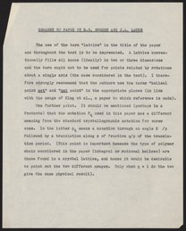 Remarks on Paper by R. E. Hughes and J. L. Lauer