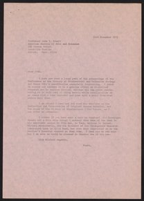 Letter from Max Perutz to John T. Edsall, November 26, 1971