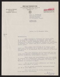 Letter from Mr. Goga to the Rosalind Franklin, December 17, 1956