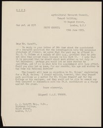 Letter from P. A. C. Thorne to A. J. Caraffi, June 15, 1955