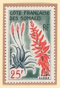 Aloe postage stamp,  French Somaliland