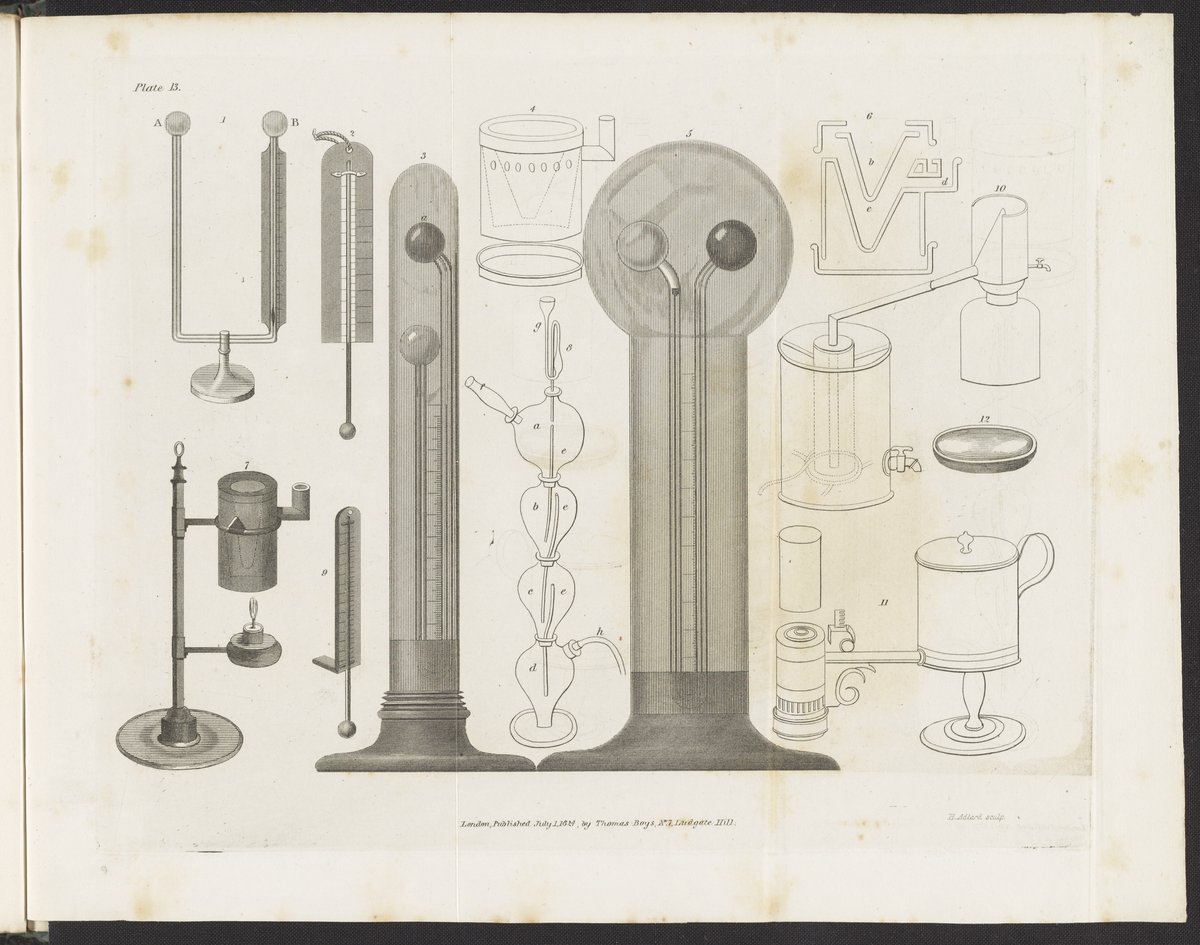 First Bathometer Plate 13: Thermometers; photometers; steam baths - Science History ...