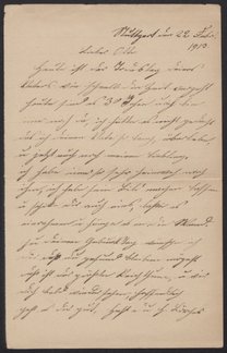 Letter from Louise Haas to Otto Haas, February 22, 1913