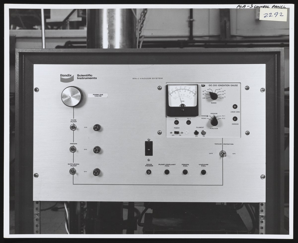Control panel for Bendix MA-3 Vacuum System - Science History Institute ...