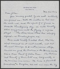 Letter from Phoebe Waterman Haas to John C. Haas, November 30, 1950