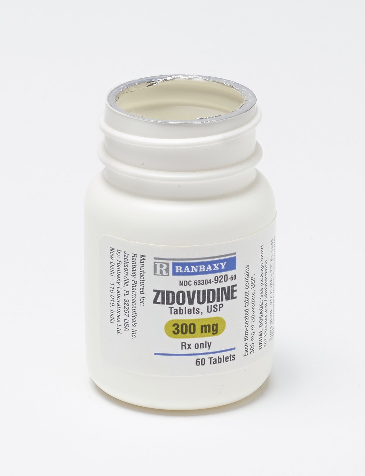 Bottle for Zidovudine Antiretroviral Medication Science History Institute Digital Collections