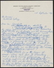 Letter from Aaron Klug to J. W. Spershott, September 2, 1959