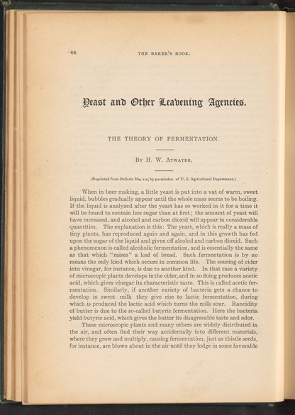 The Baker's Book [Volume I] - Science History Institute Digital Collections