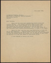 Letter from Max Perutz to Dorothy Hodgkin, June 21, 1954