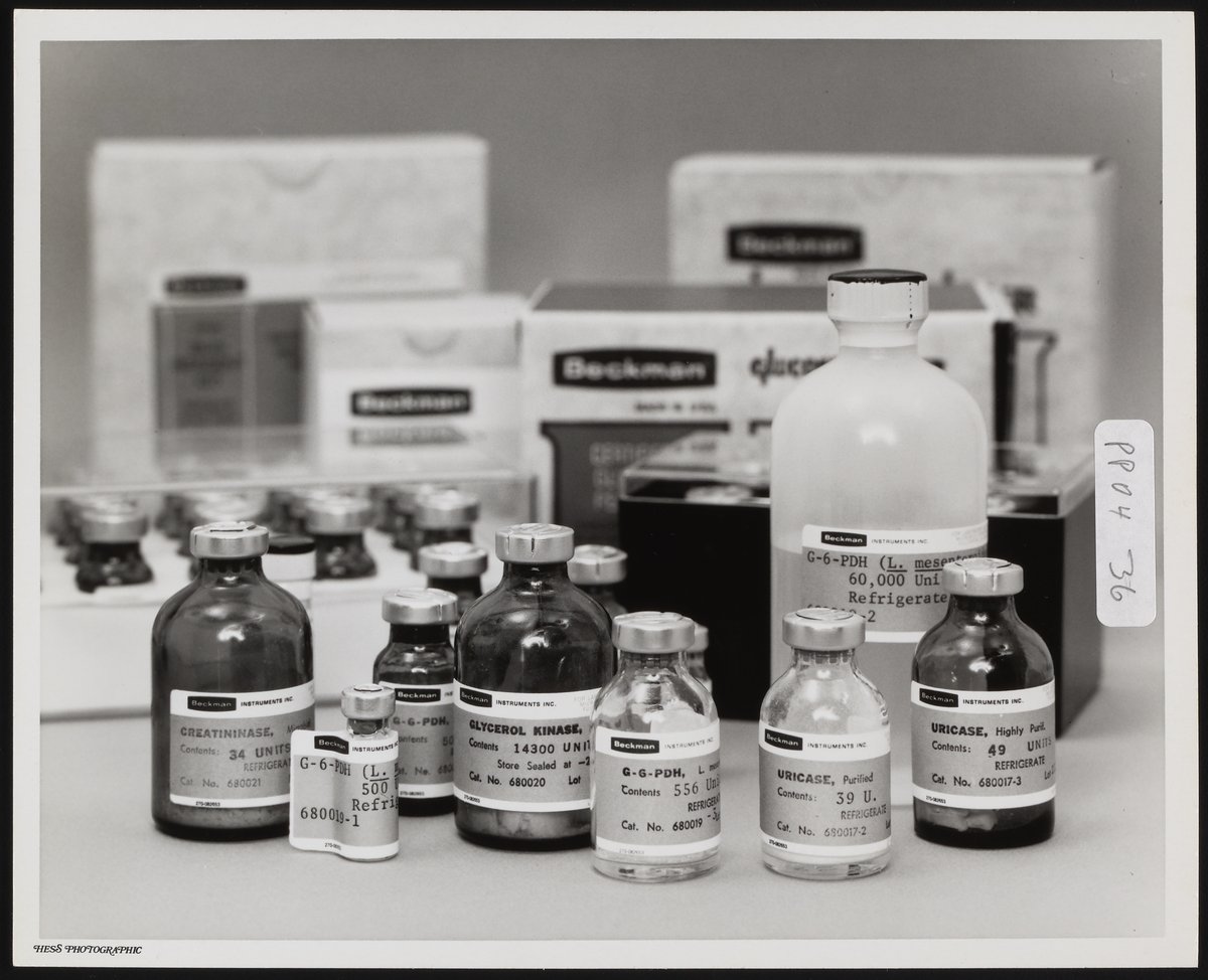 Beckman reagents in bottles - Science History Institute Digital Collections