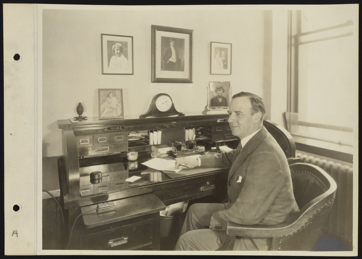 George R Carrier George R. Carr at Dearborn Chemical Company office - Science History ...