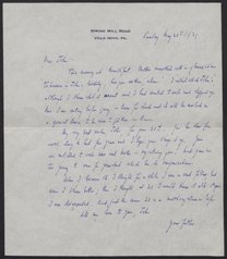 Letter from Otto Haas to John C. Haas, May 21, 1939
