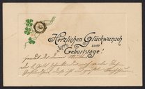Birthday card from Louise Haas to Otto Haas
