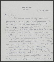 Letter from Phoebe Waterman Haas to John C. Haas, October 18, 1937