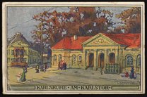 Postcard to Max Bredig from Karlsruhe, Germany, August 16, 1921