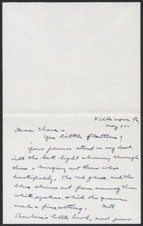 Letter from Phoebe Waterman Haas to Chara Haas, May 11, 1963