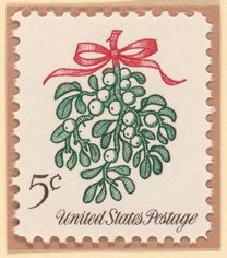 Mistletoe postage stamp