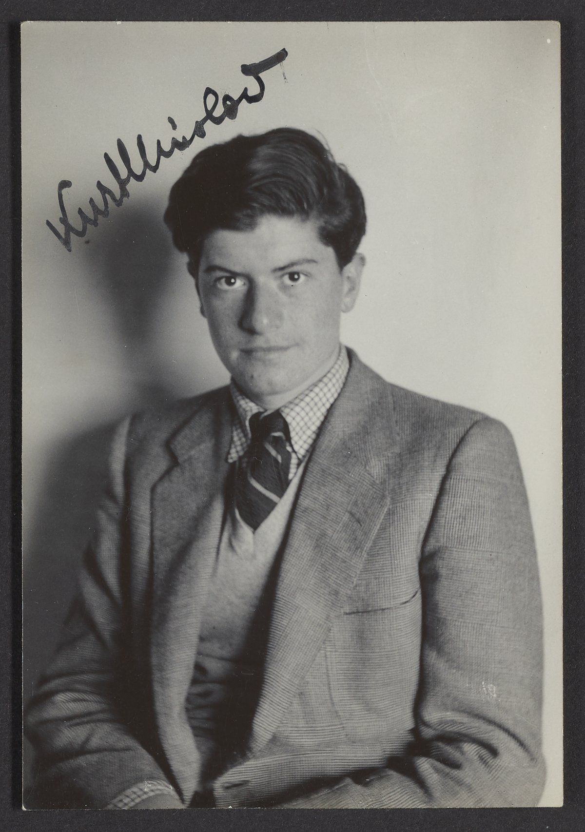 Photographic portrait of Kurt Mislow, circa 1940 Science History