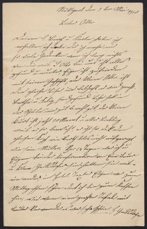 Letter from Louise Haas to Otto Haas, 1910