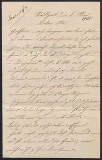 Letter from Louise Haas to Otto Haas, May 5, 1906