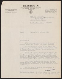 Letter from Robert Bardelli to Rosalind Franklin, October 20, 1955