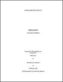 Research Interview with Thomas Kiley