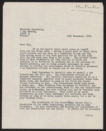 Letter to P. Beaudouin, December 14, 1956