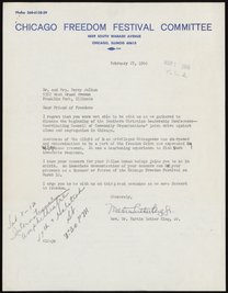 Correspondence between Percy Lavon Julian and Martin Luther King Jr., February-March 1966